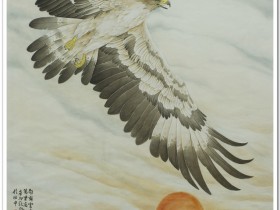 郑路迅工笔鹰《自有云霄万里高》