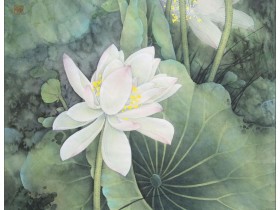 郑路迅工笔《听风》