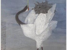 丹顶鹤落款诗词句