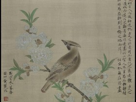临桃花山鸟图