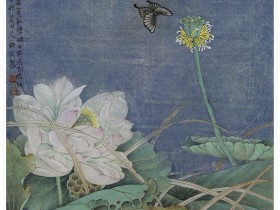 郑路迅工笔《荷趣》