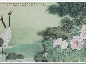 郑路迅工笔鹤《养就丹砂雪作团》