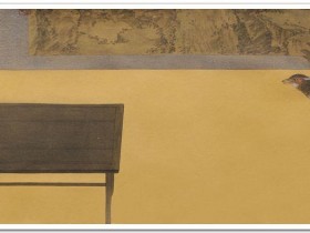 郑路迅工笔《坐听山鸟啼》