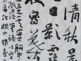 郑路迅书法《板桥论竹二首》