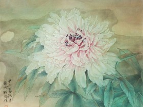 郑路迅工笔《庭院春深》