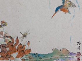 郑路迅写意画《荷趣》