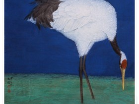 郑路迅工笔鹤《曾住大罗天》