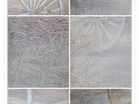 郑路迅工笔《勒勒车经过的地方》