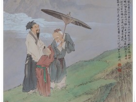 郑路迅工笔人物《游春》