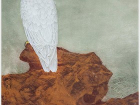 郑路迅工笔鹰《若树临风》