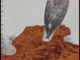 郑路迅工笔鹰《凌风独立》