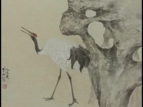 郑路迅工笔鹤【声入云霄】