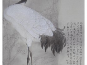 郑路迅工笔鹤《神姿》