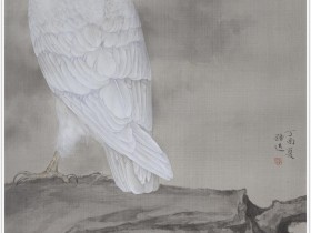 郑路迅工笔鹰《玉树临风》