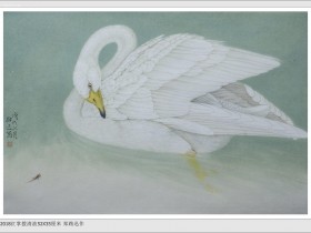 郑路迅生宣工笔《红掌拨清波》