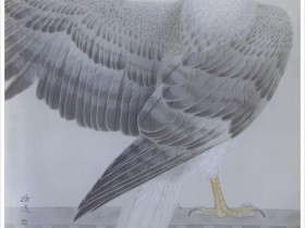 郑路迅工笔鹰《风云起》