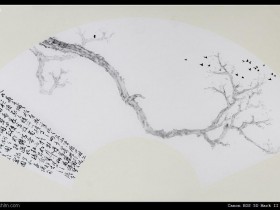 郑路迅写生 《红螺梨园一支春》