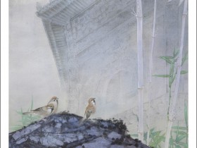 郑路迅工笔《春至玲珑塔》