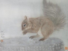 郑路迅生宣工笔《伐鼓其镗》