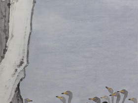 郑路迅写意画《作意莫先鸣》