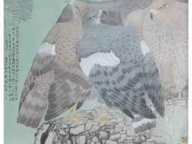 郑路迅工笔鹰《守护》