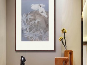 郑路迅工笔《雪影拂琼窗》