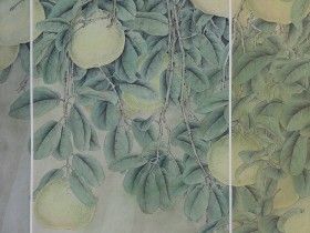 郑路迅工笔《果熟禽来》