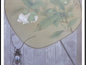 郑路迅工笔《轻罗小扇扑流萤》