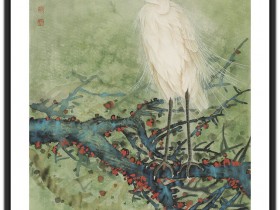 郑路迅工笔《西风吹影尽婆娑》