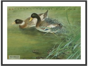 郑路迅工笔《金晒满清池》