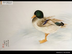 郑路迅工笔《独立寒秋》