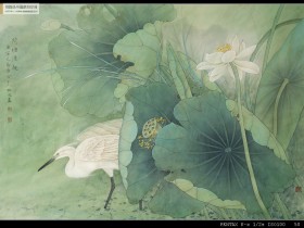郑路迅工笔《荷塘清趣》
