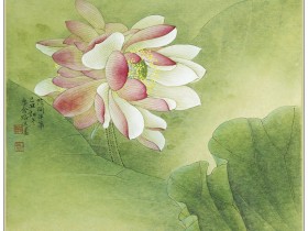 郑路迅工笔《花开并蒂》