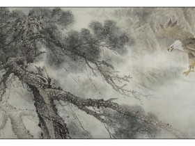 郑路迅工笔鹰《松鹰》