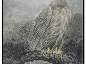 郑路迅工笔鹰《远瞩》