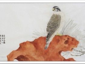 郑路迅工笔鹰《立鸿》