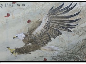郑路迅工笔鹰《雄风》