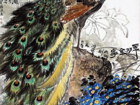 郑路迅作品《翠羽金华》