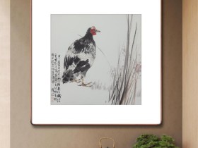 郑路迅写意鸡《大吉大利》