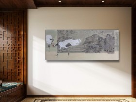 郑路迅工笔鹤《霜翎不染泥2》