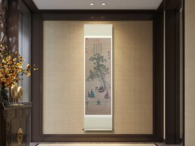 临宋徽宗赵佶《听琴图》