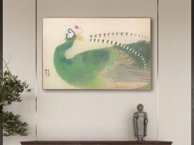 郑路迅工笔孔雀《故巢越禽》