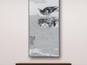 郑路迅写意鹰《雄视》