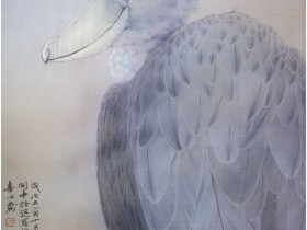 郑路迅工笔《依稀私语夜来深》