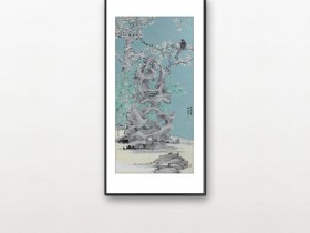 郑路迅工笔《傲梅待春来》