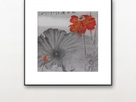 郑路迅工笔《菡萏出浴》