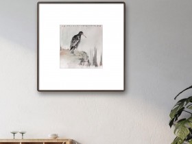 郑路迅写意画《待渔》