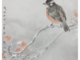 郑路迅工笔《能饮一杯无》