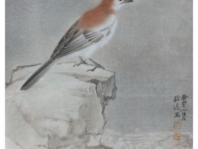 郑路迅工笔《时鸣春涧中》