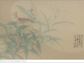 郑路迅工笔《拟李迪秋卉草虫图笔意 》